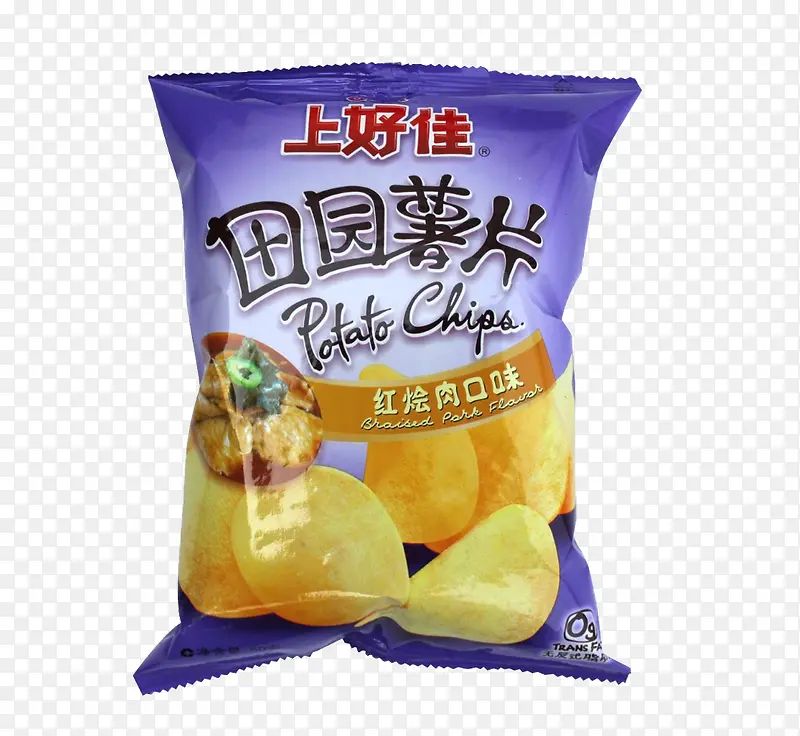 上好佳田园薯片红烧肉口味