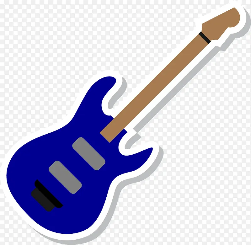 蓝色电吉他