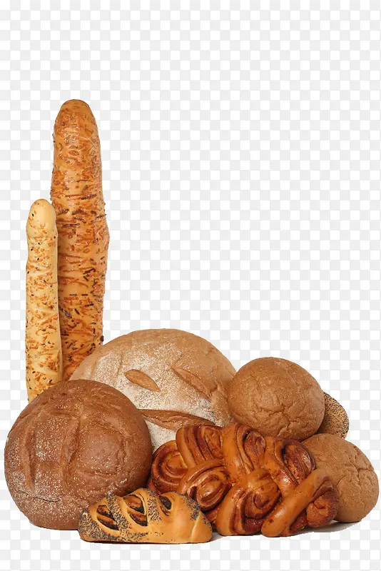 长棍面包和圆面包
