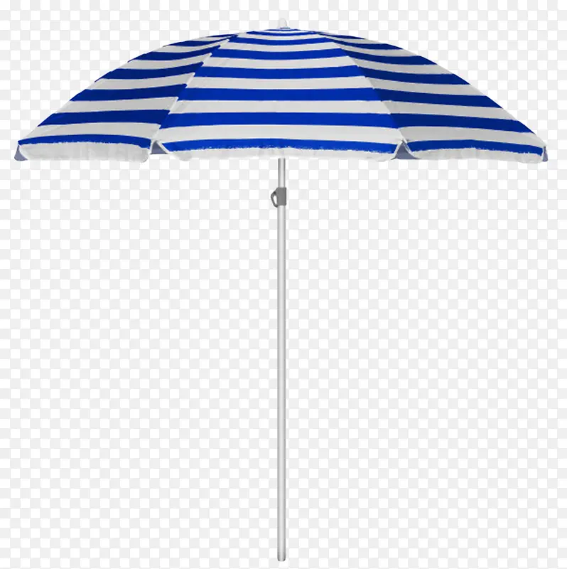 蓝白间隔折叠出门遮阳伞实物