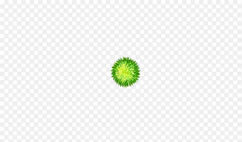 绿色的刺球