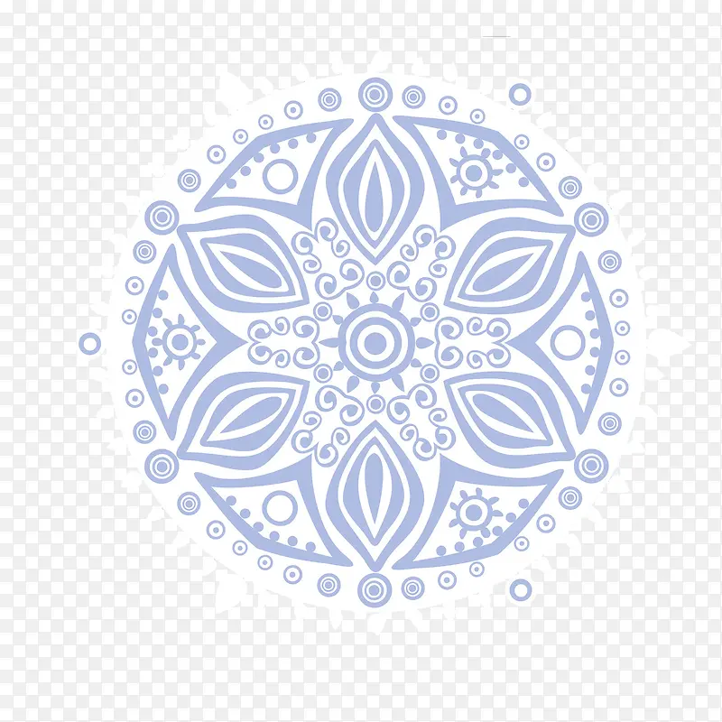 藏族浅蓝色民族风纹样
