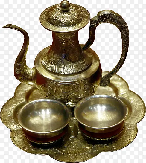藏族茶器素材