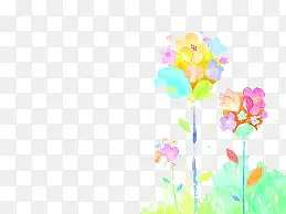 情人节花束插画