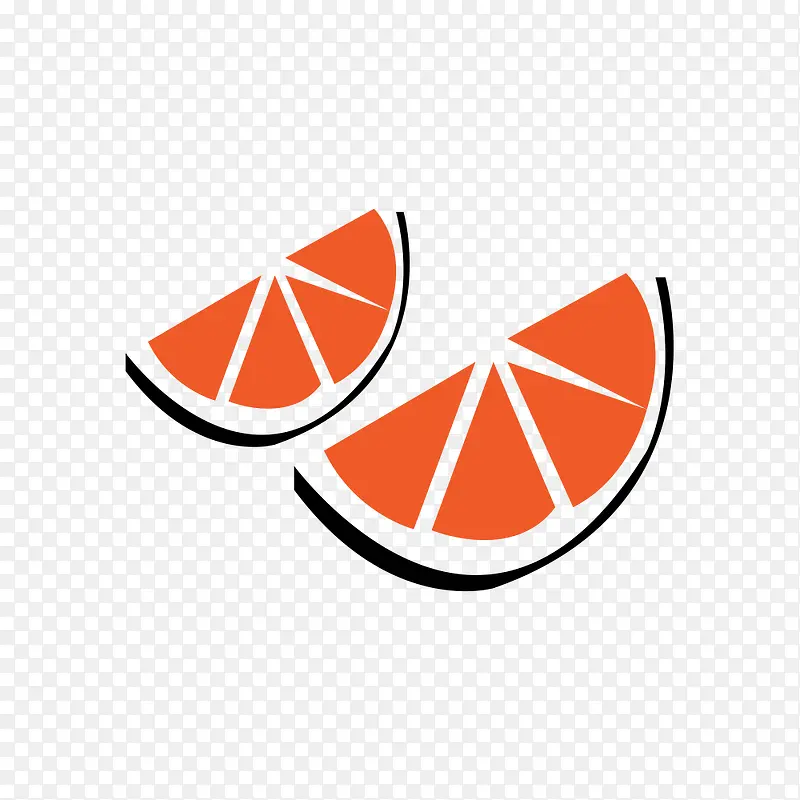 手绘橙子
