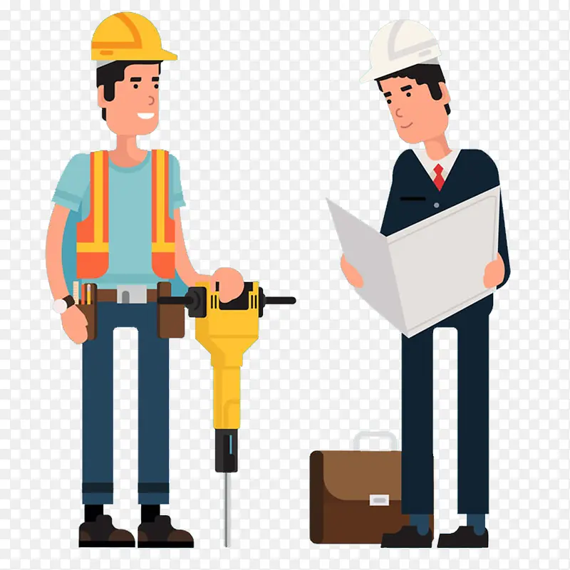 安装工人电钻安全帽素材