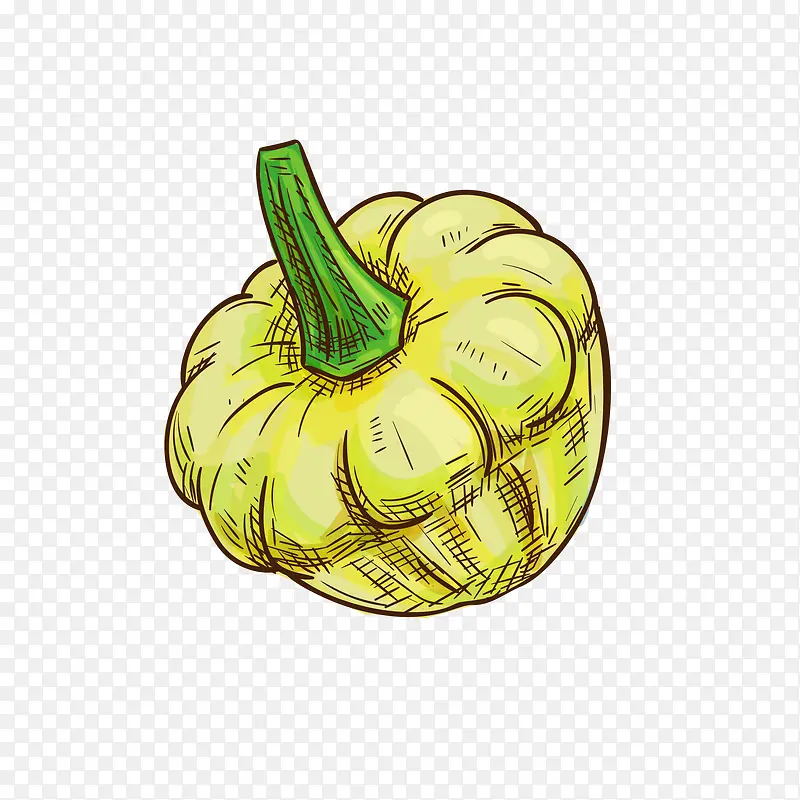 卡通手绘配菜蔬菜