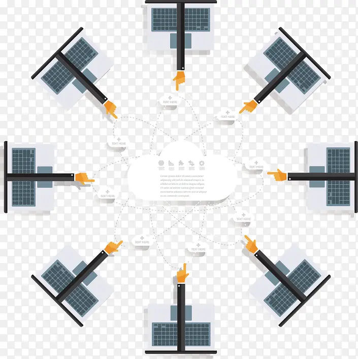 矢量商务图表