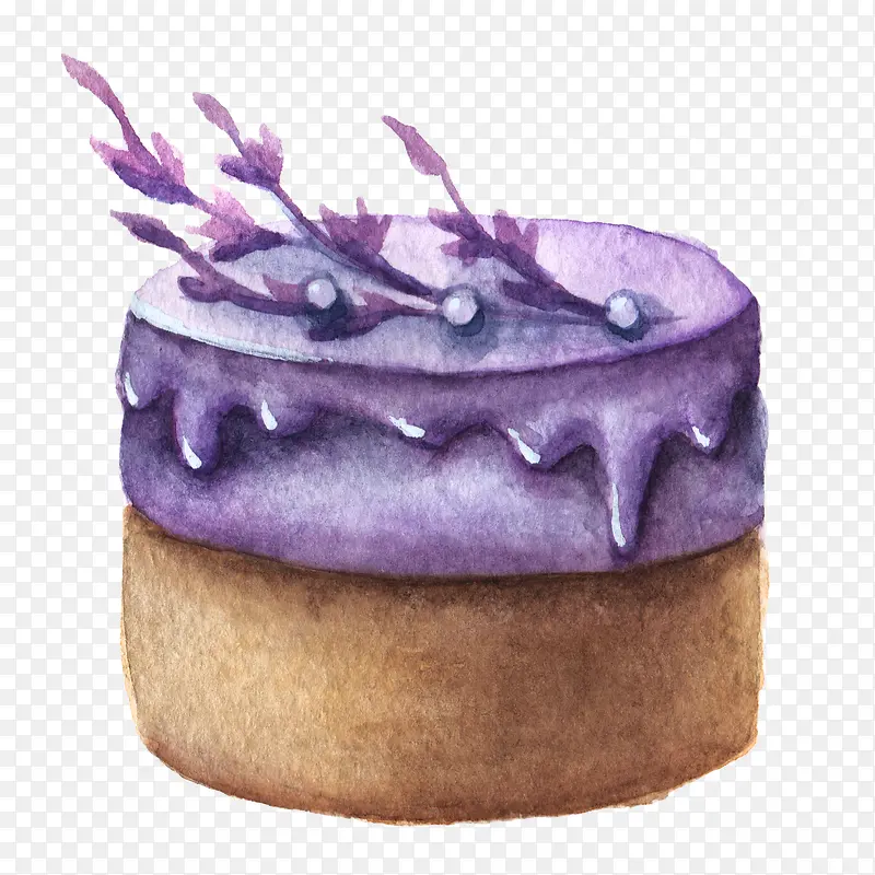 紫色圆形蛋糕