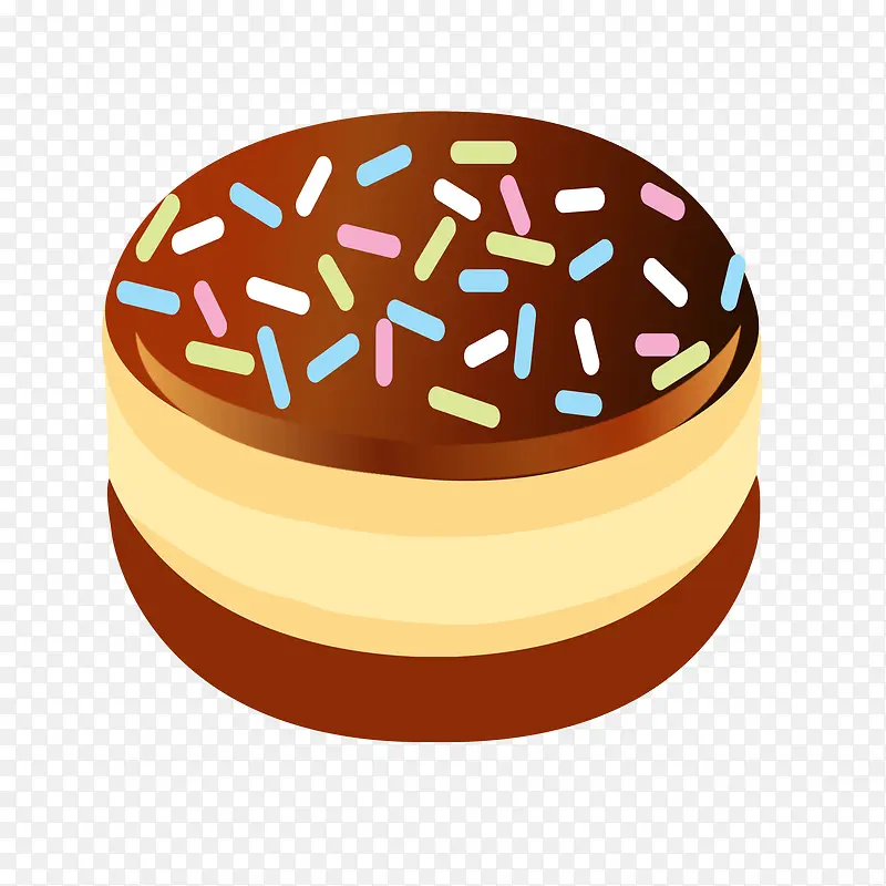 圆形的美味蛋糕食物设计