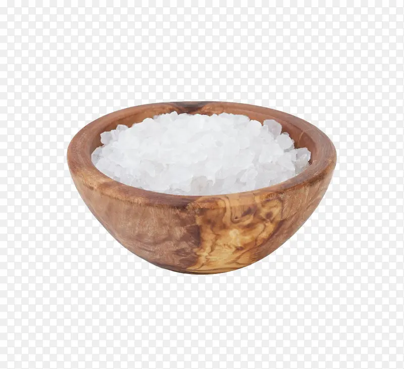 木碗里的粗盐