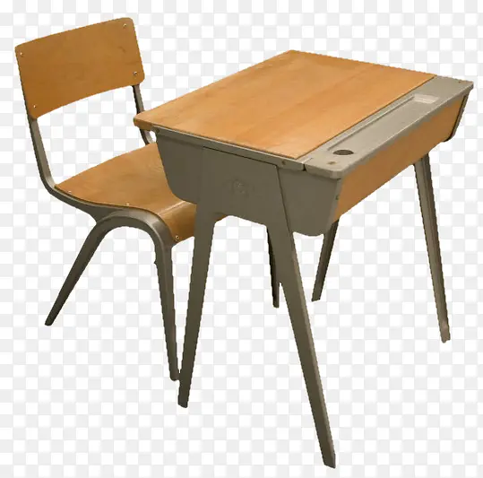 现代课桌椅素材免抠