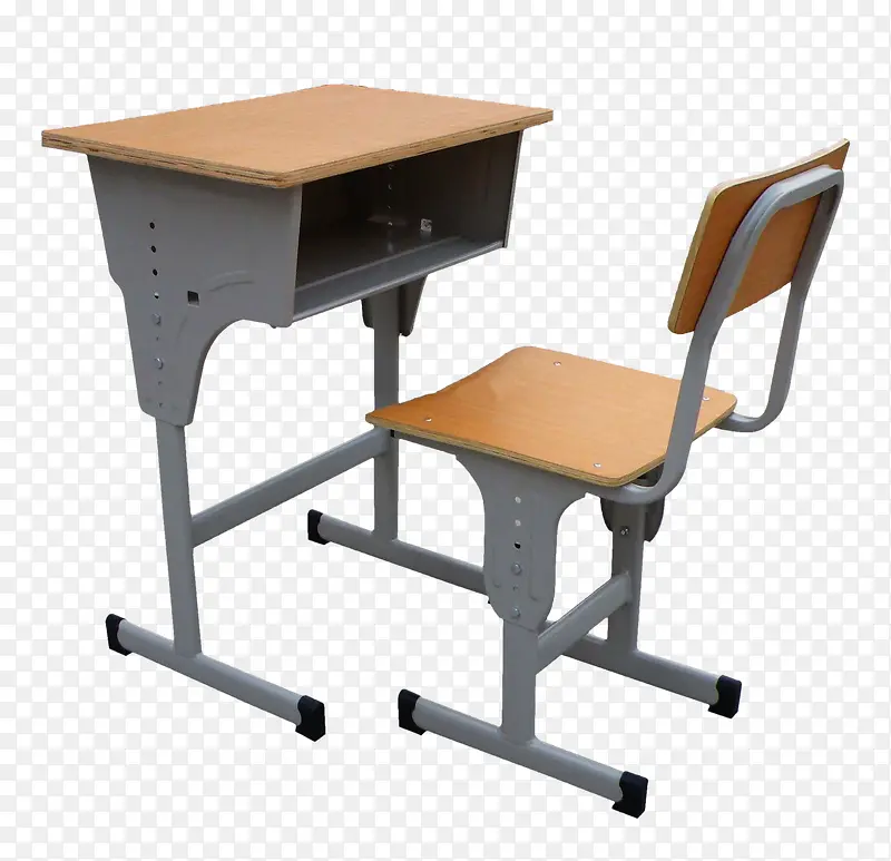 现代校园课桌椅素材免抠