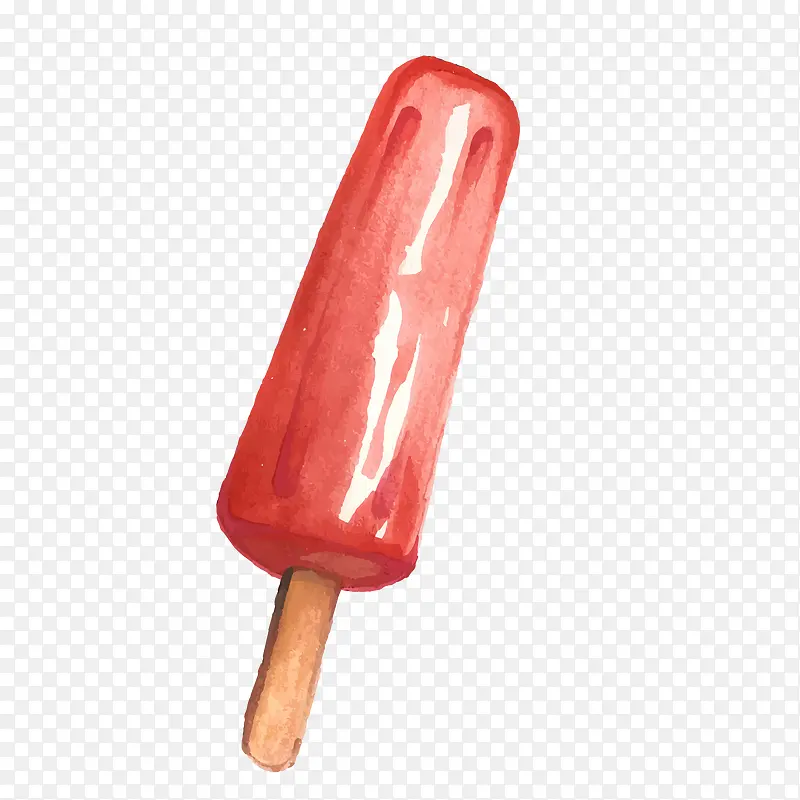 红色的雪糕冰淇淋设计