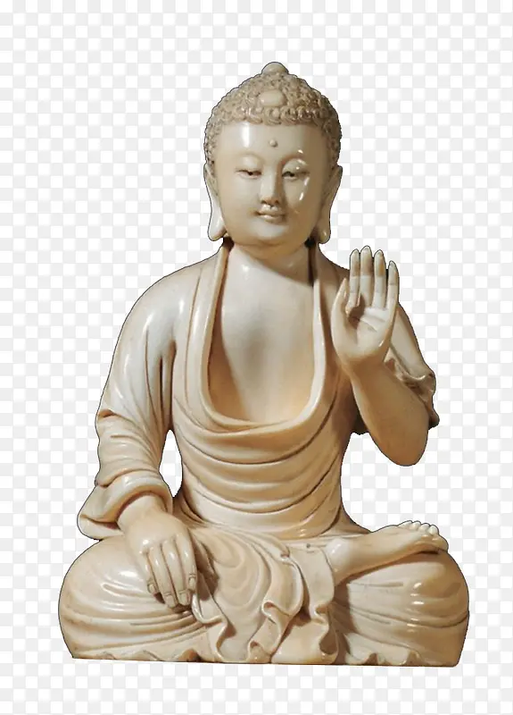 白瓷释迦牟尼佛坐像