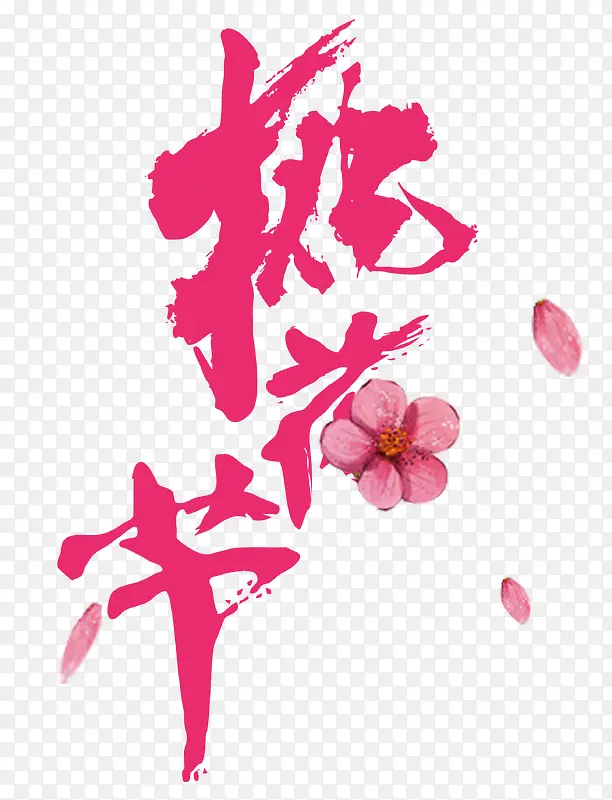 樱花艺术字