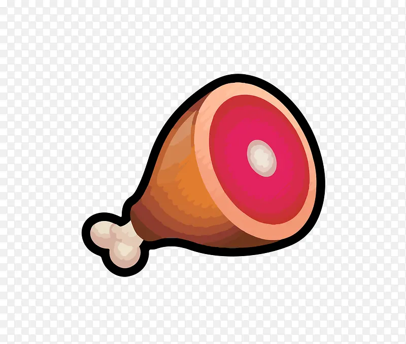 大腿肉矢量图