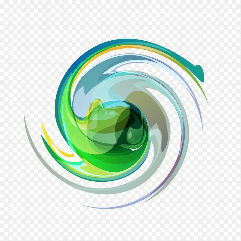 矢量科技扁平化旋涡纹