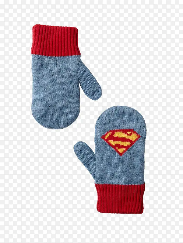 超人标志手套