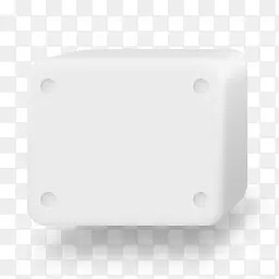 白色立体磁盘驱动器图标
