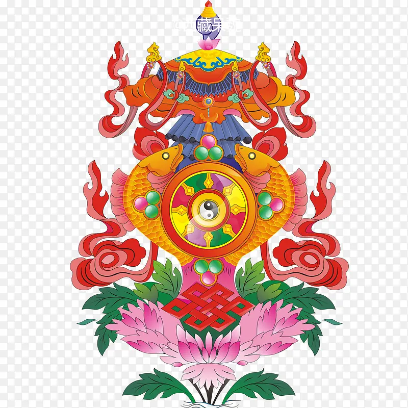 西藏花纹特点文化