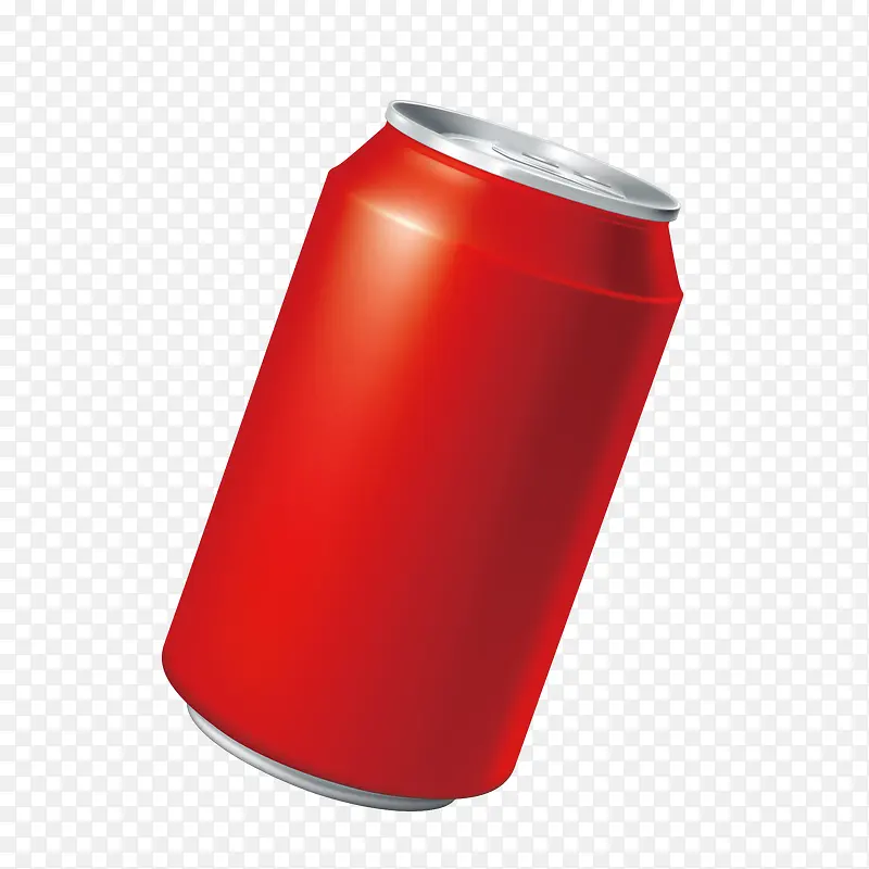 红色罐装饮料图案
