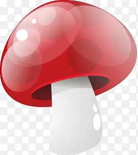 卡通红色精美蘑菇