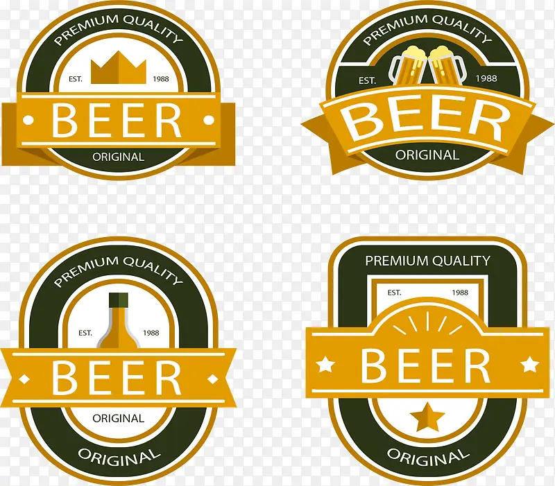 啤酒标志徽章