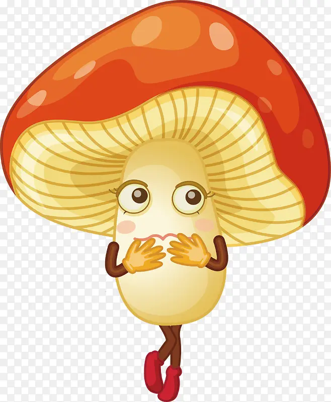卡通蘑菇矢量