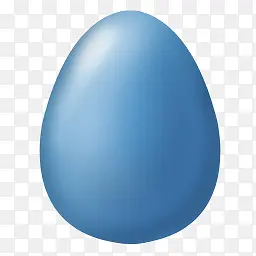 蓝色的鸡蛋图标