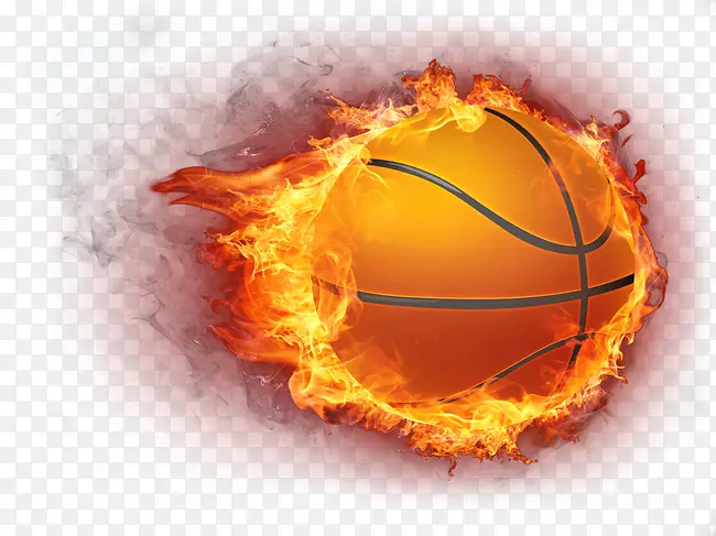 篮球火燃烧运动图标