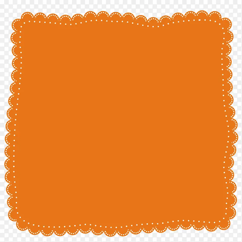 橙色手帕