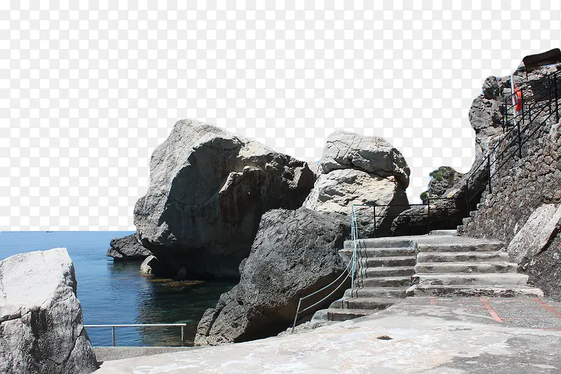海岸石阶