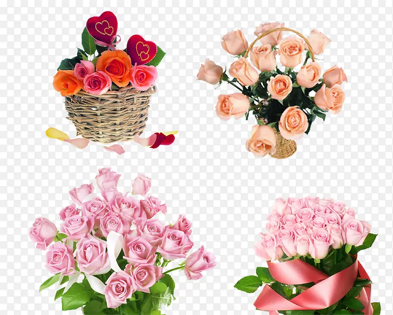 粉色玫瑰   花束
