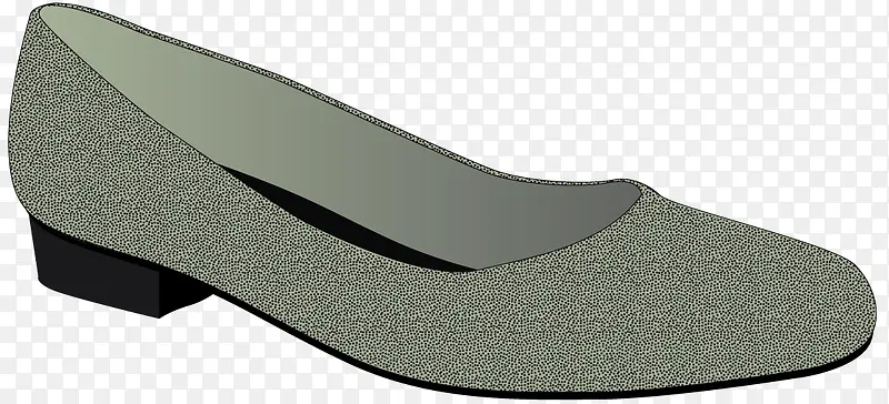 舒适低跟鞋矢量