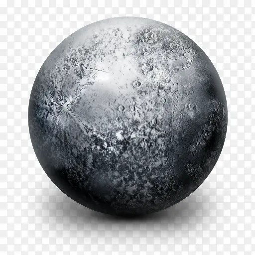 创意合成月亮表面形状球形