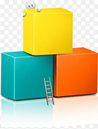 彩色商务立体箱子