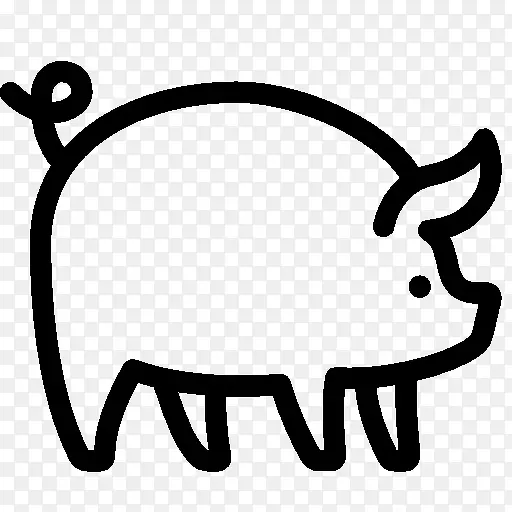 动物猪图标