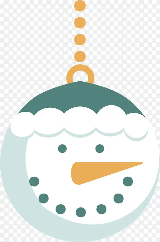 冬天雪人圣诞节挂饰