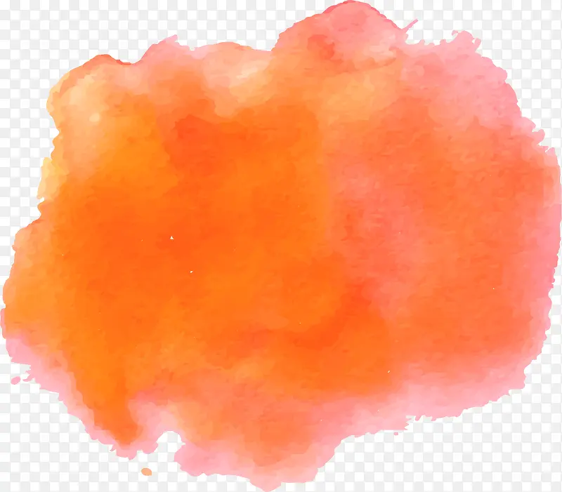 橘色水彩底纹