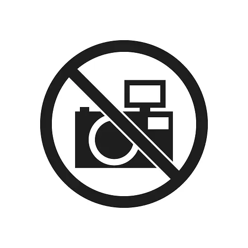 相机不 可能封锁禁止标志禁止禁