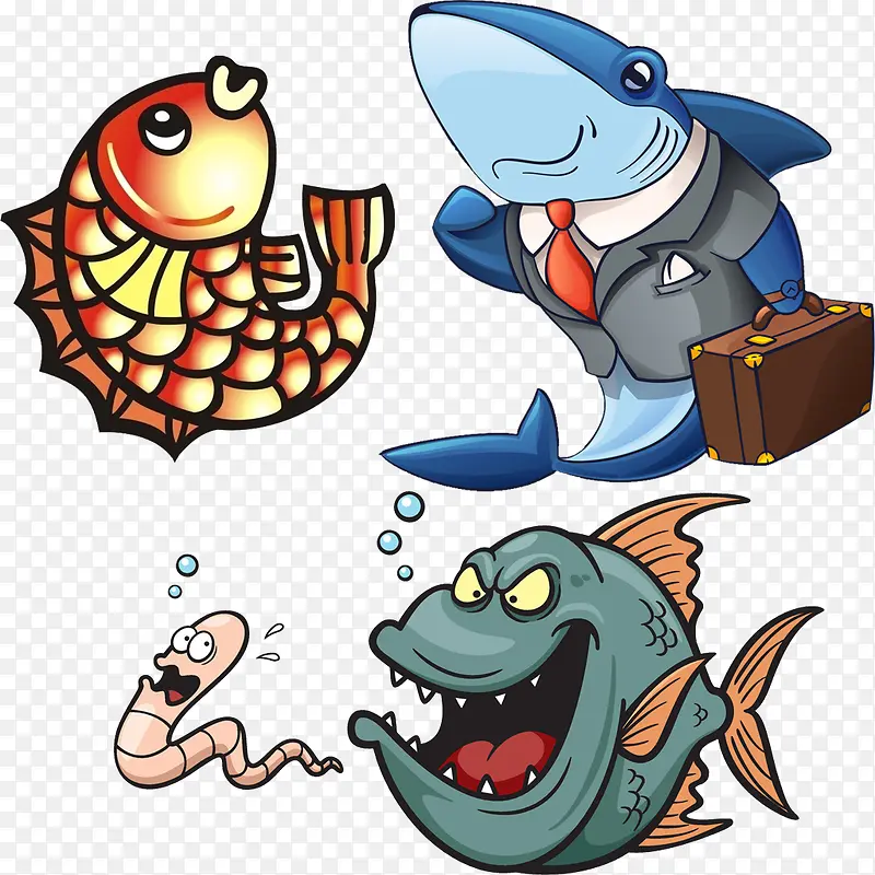 海洋生物卡通