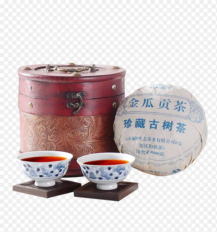 金瓜贡茶实物素材