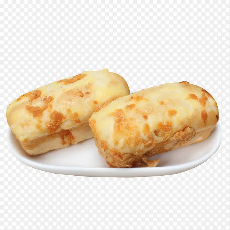 一盘美味的鸡蛋牛奶肉松蛋糕实物