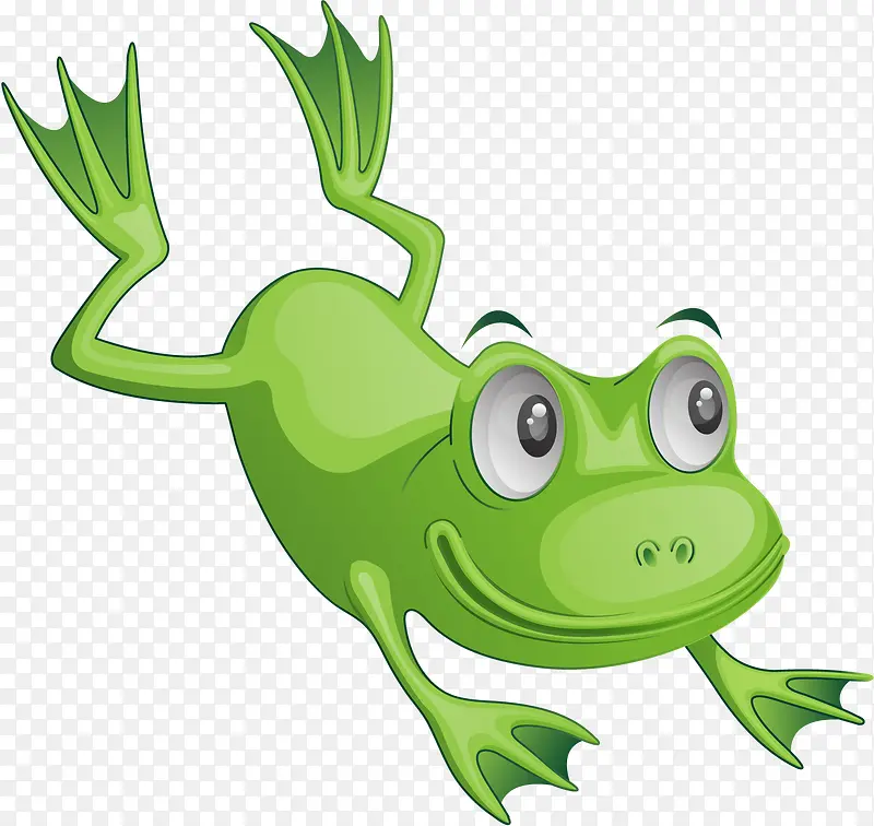 绿色卡通青蛙