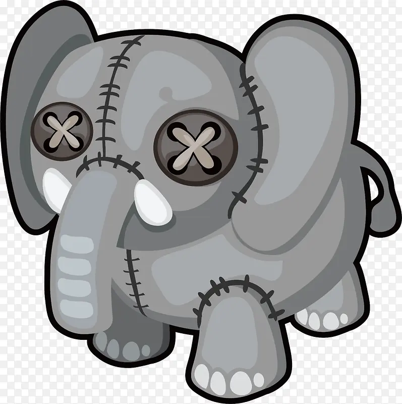 毛绒玩具大象PNG