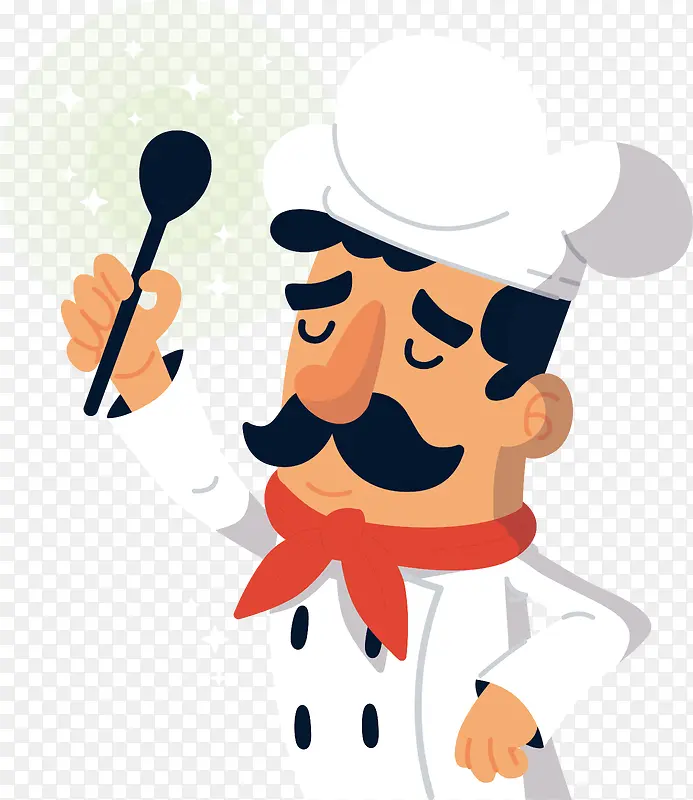 厨师卡通头像男生