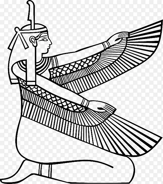 古埃及女神装饰插画