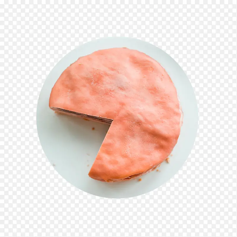 粉色提拉米苏蛋糕设计素材