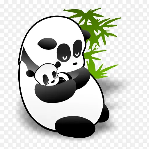 中国的熊猫竹子母子温馨感人